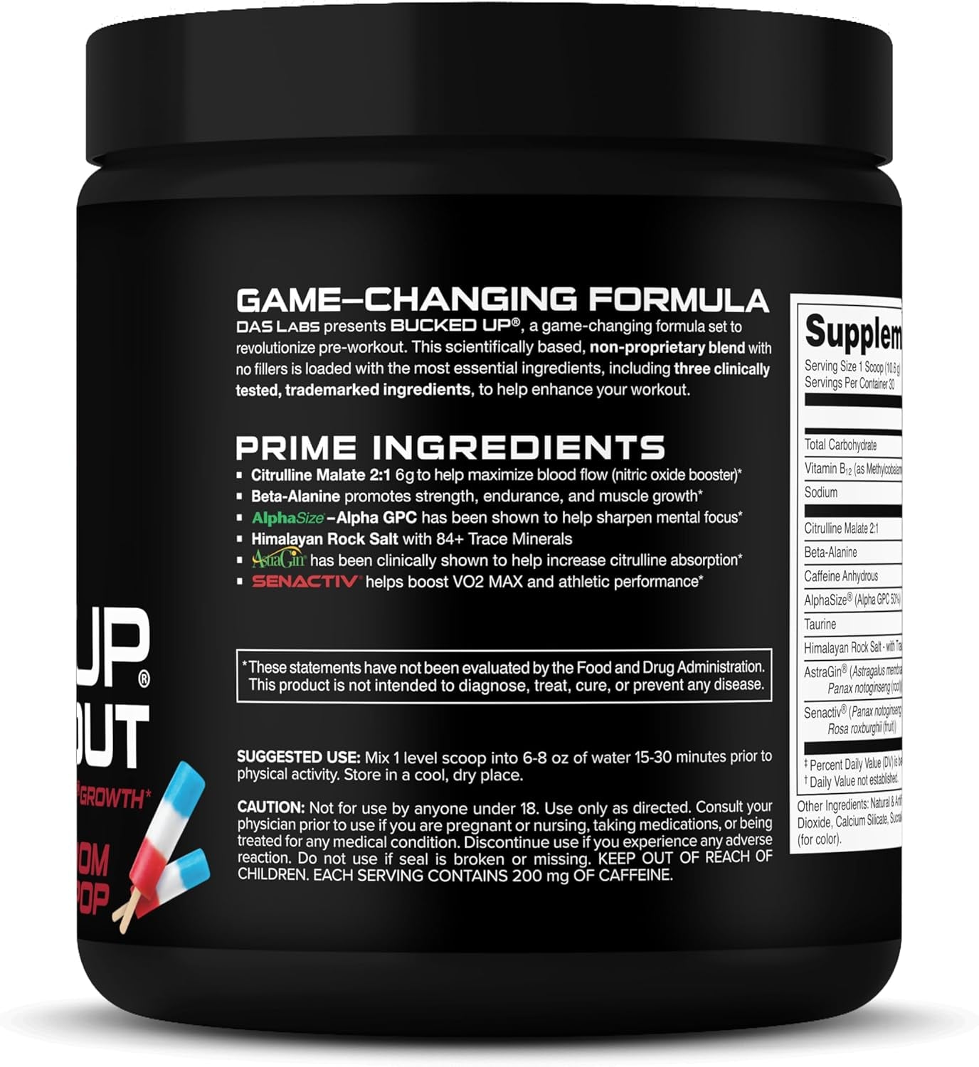Bucked Up Woke AF Pre Workout - Freedom Pop