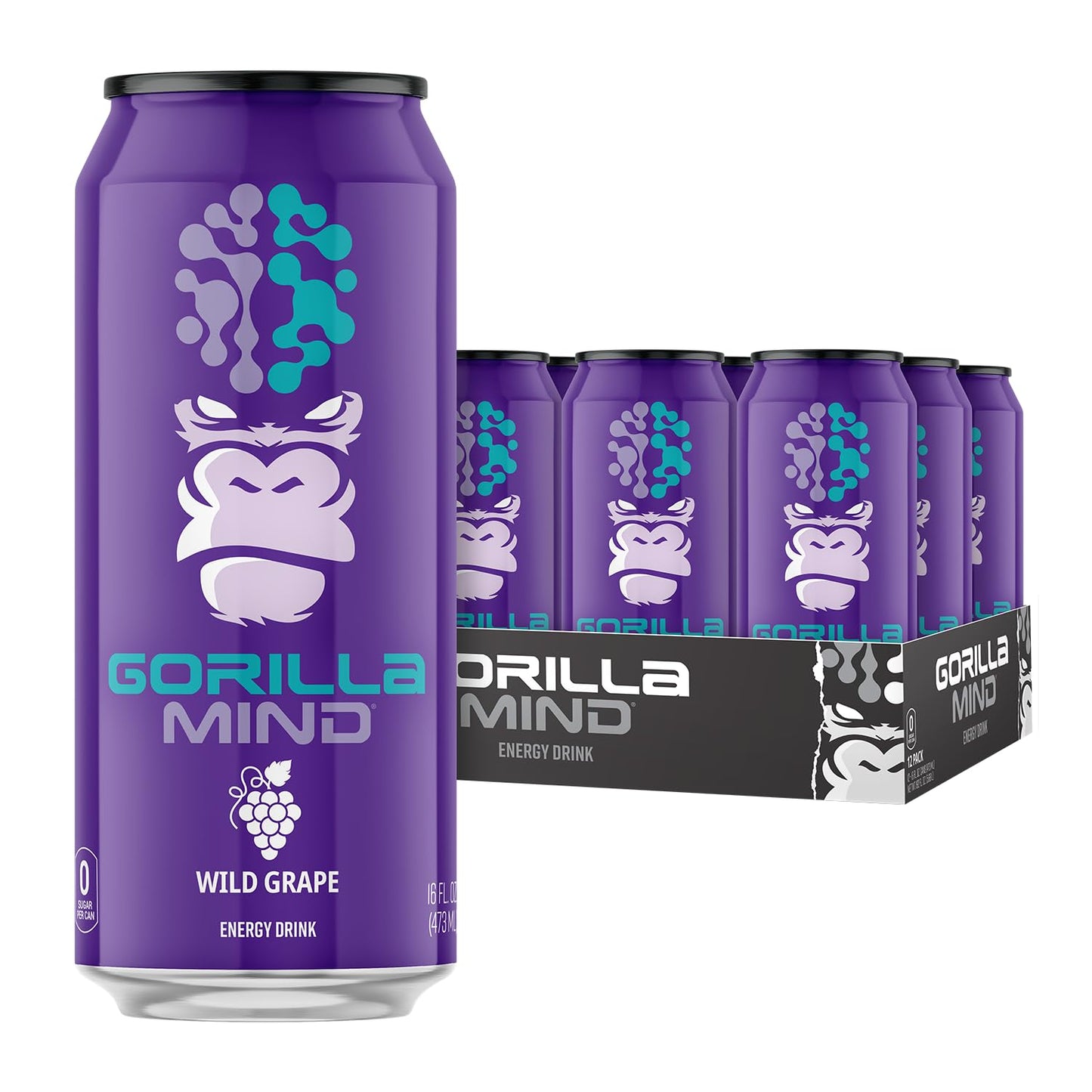 Gorilla Mind Energy Drinks - Wild Grape