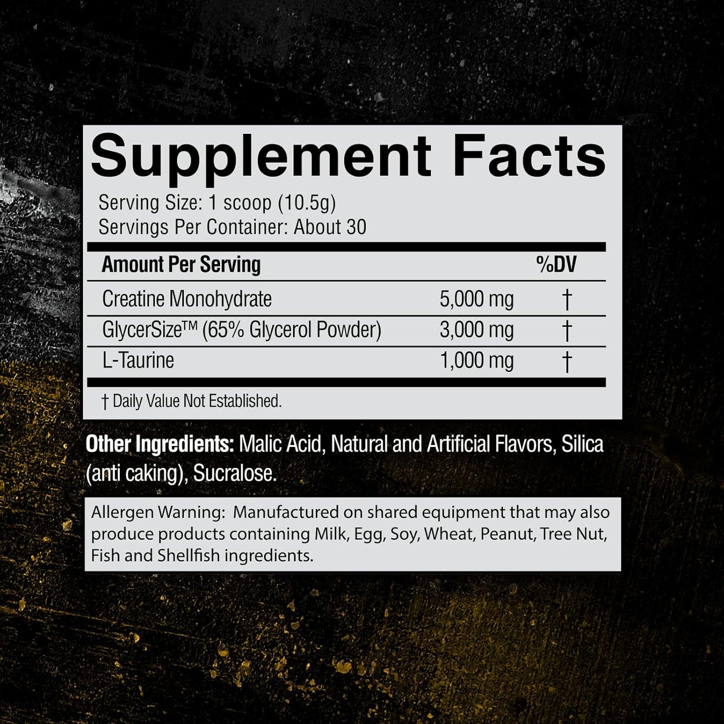 Labz Locked down | Creatine Performance Complex | Creatine Monohydrate, Glycerol, Taurine | Enhanced Hydration, Energy & Stamina | 30 Servings (Unflavored)