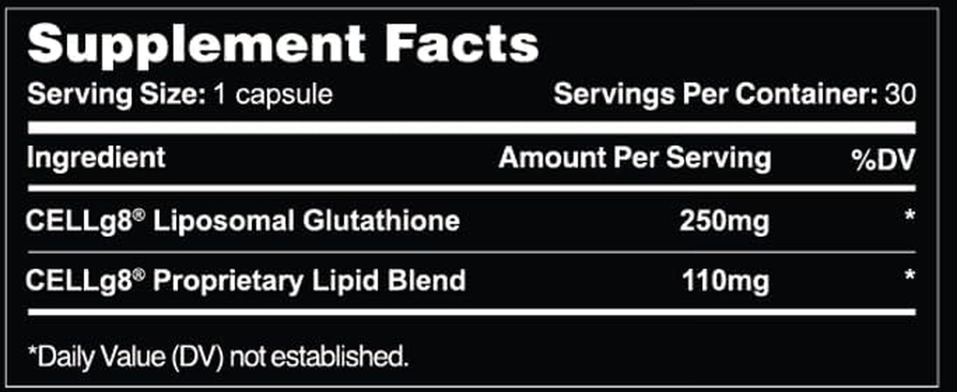 Leviathan Nutrition Liposomal Glutathione Capsules