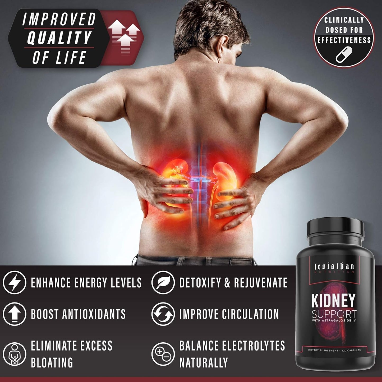 Leviathan Nutrition Super Kidney Cleanse & Urinary Detox Formula