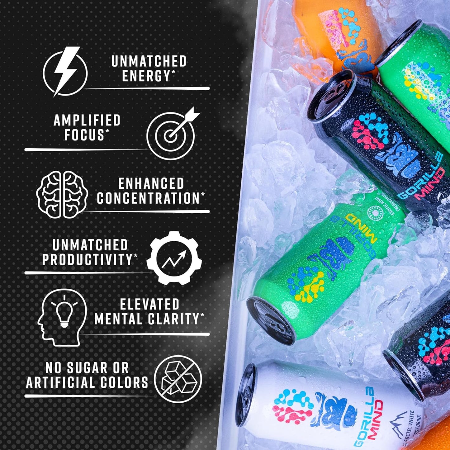 Gorilla Mind Energy Drinks - Wild Grape