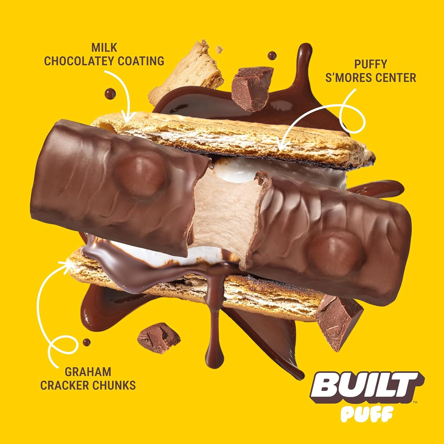 Built Puff Protein Bars - S'Mores Chunk