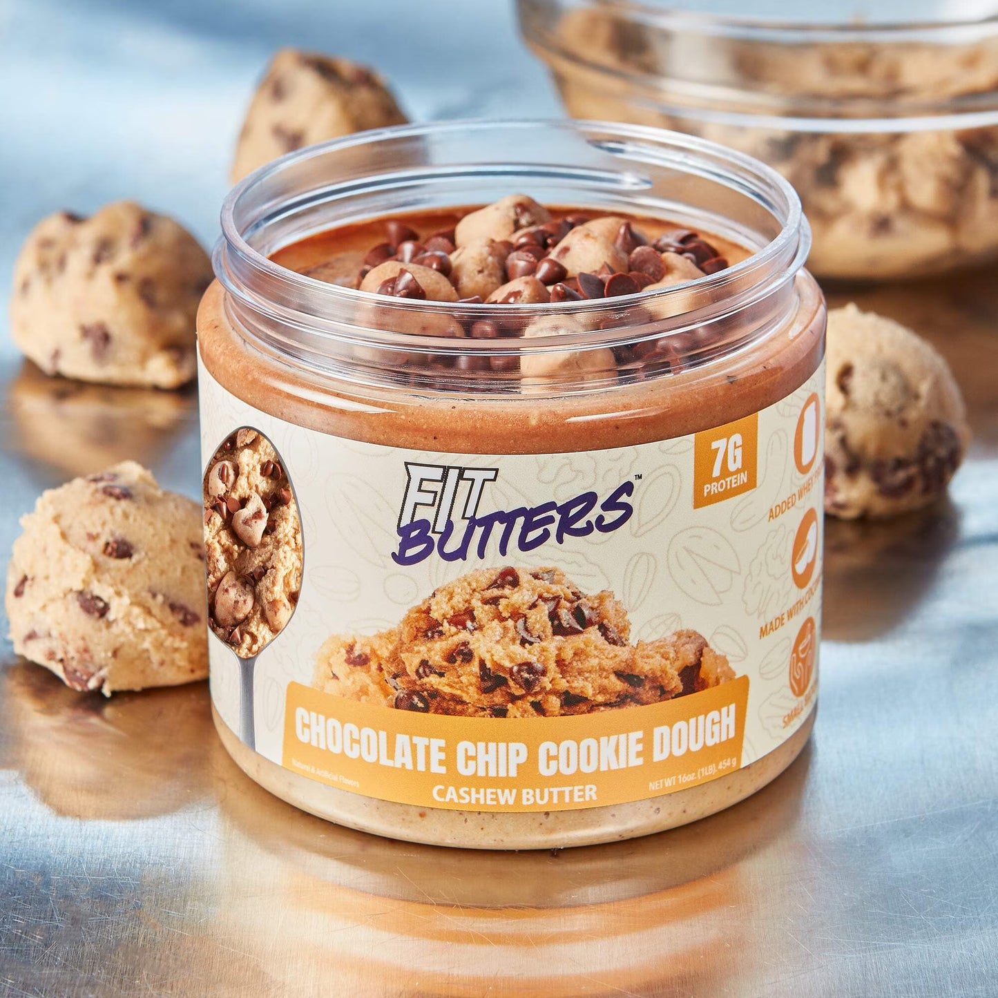 Fit Butters Chocolate Chip Cookie Dough Cashew Butter