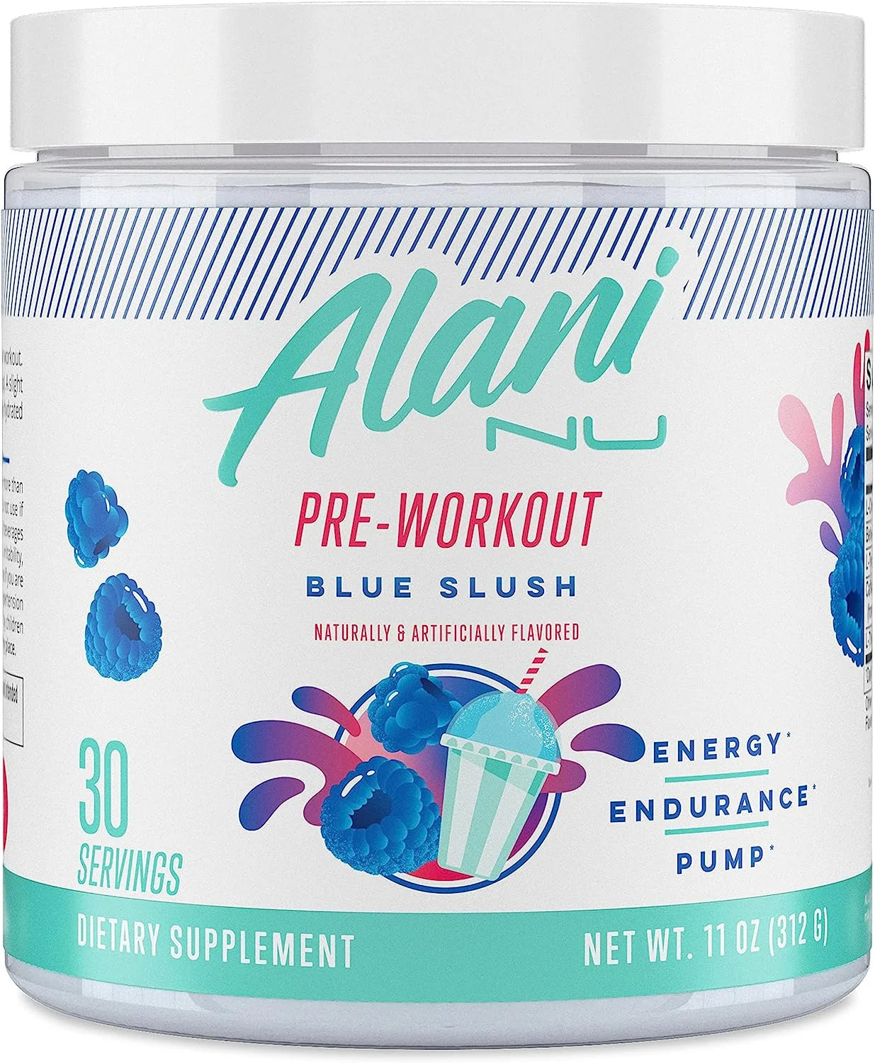 Alani Nu Pre Workout Powder - Blue Slush