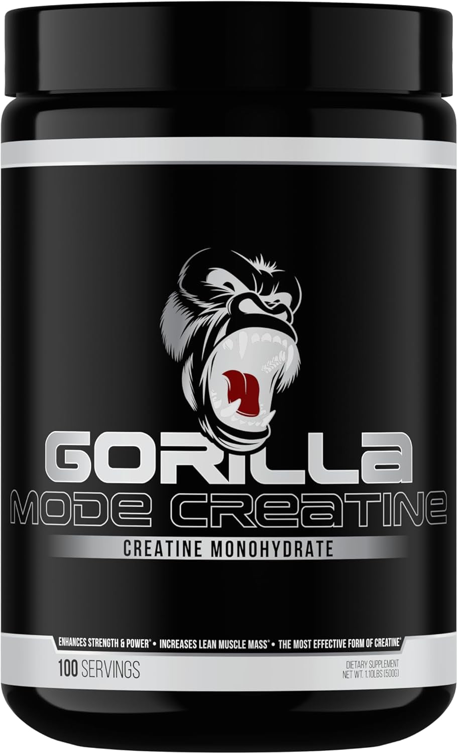 Gorilla Mode Creatine Monohydrate Micronized Powder - Unflavored