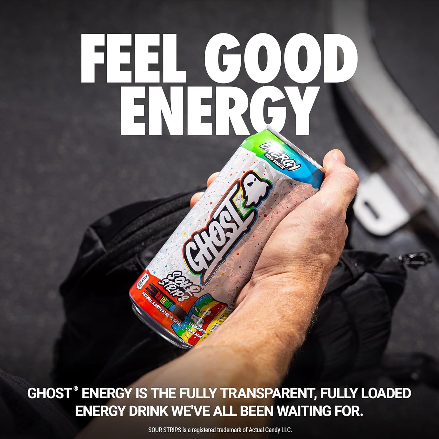 Ghost Energy Drinks - Sour Strips Rainbow