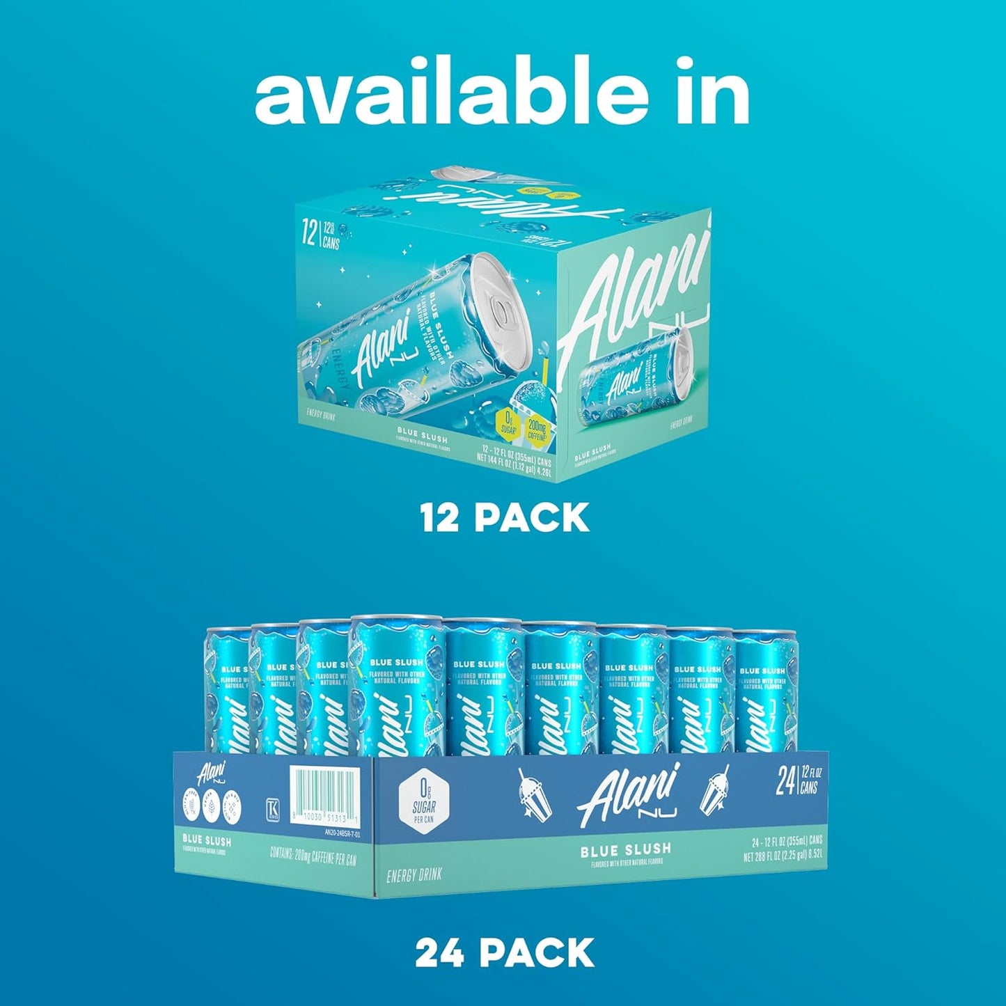Alani Nu Energy Drinks - Blue Slush