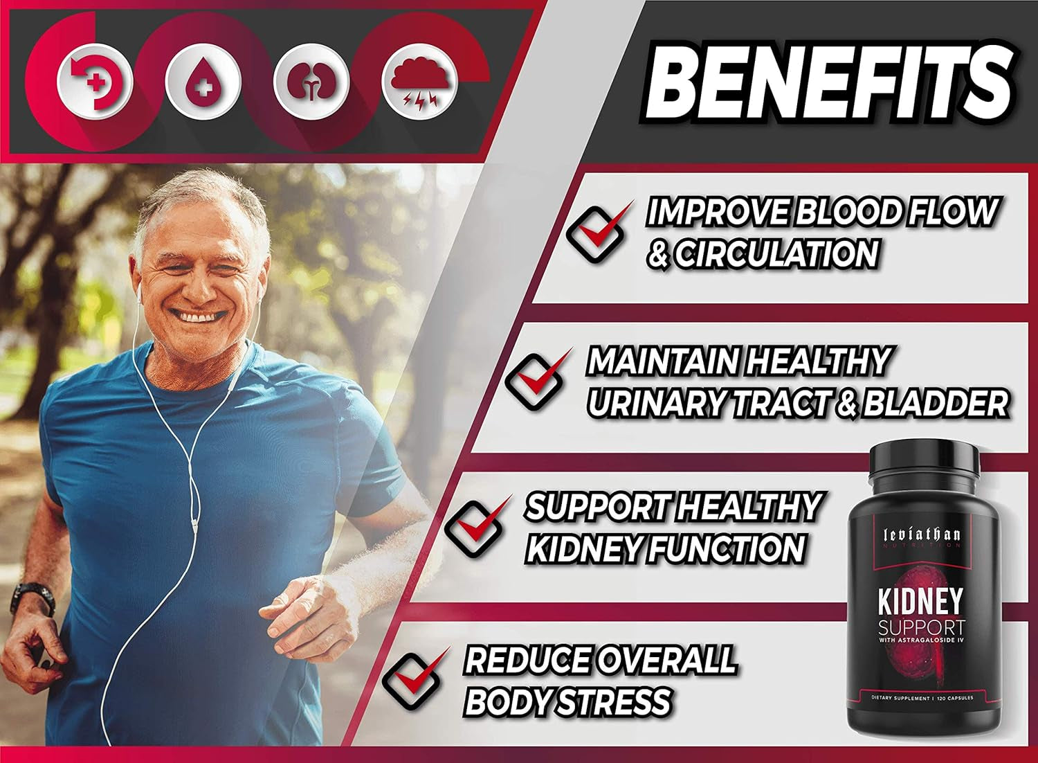 Leviathan Nutrition Super Kidney Cleanse & Urinary Detox Formula