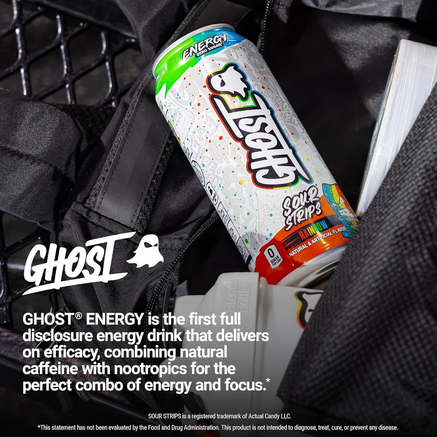 Ghost Energy Drinks - Sour Strips Rainbow