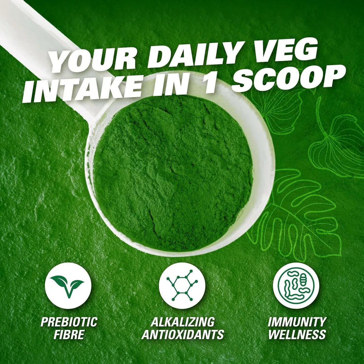 Ehplabs Oxygreens Super Greens Powder - Spirulina & Chlorella Superfood, Green Juice Powder & Greens Supplements, 30 Serves (Strawb. Margarita)