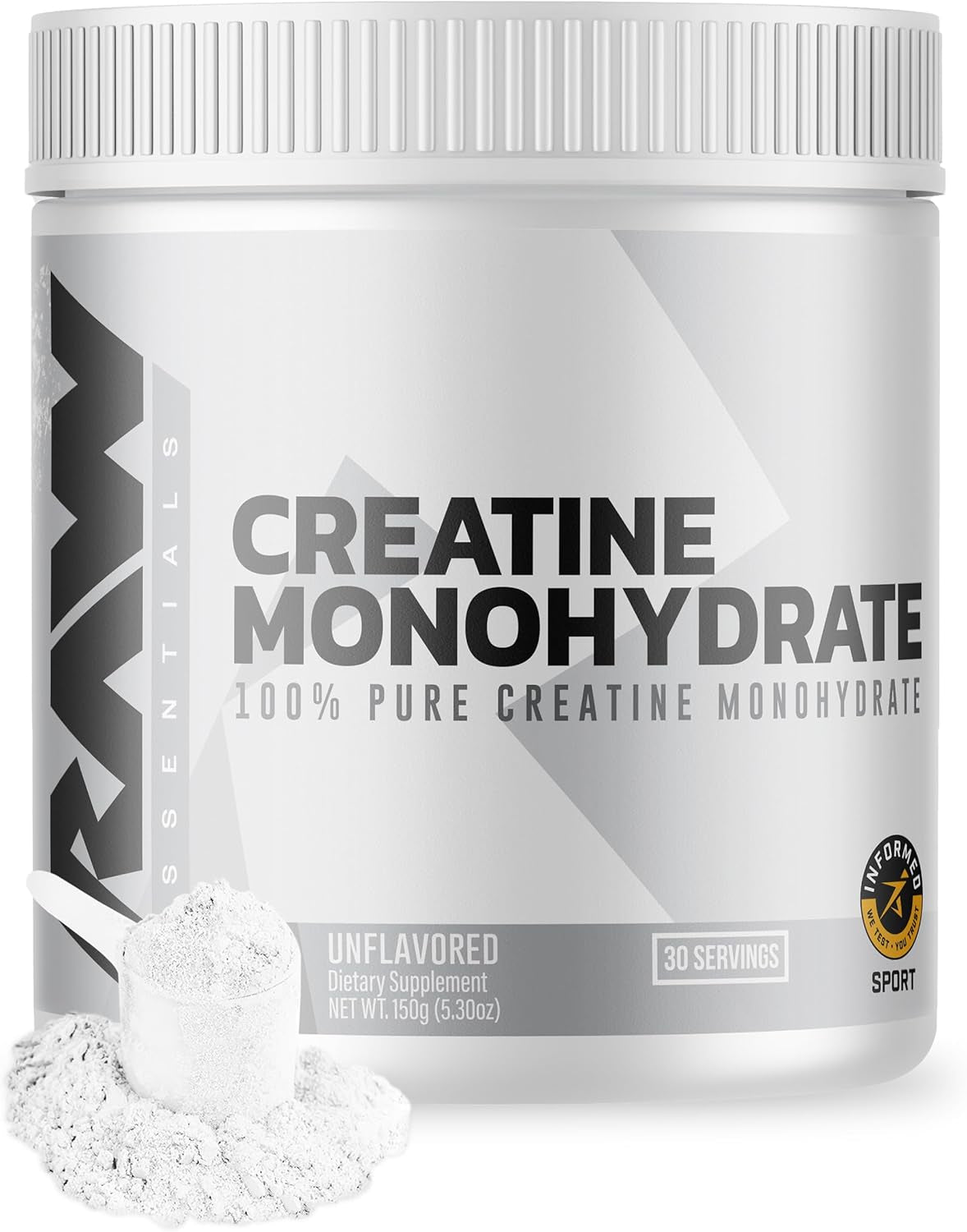 Raw Nutrition Creatine Monohydrate Powder - Unflavored