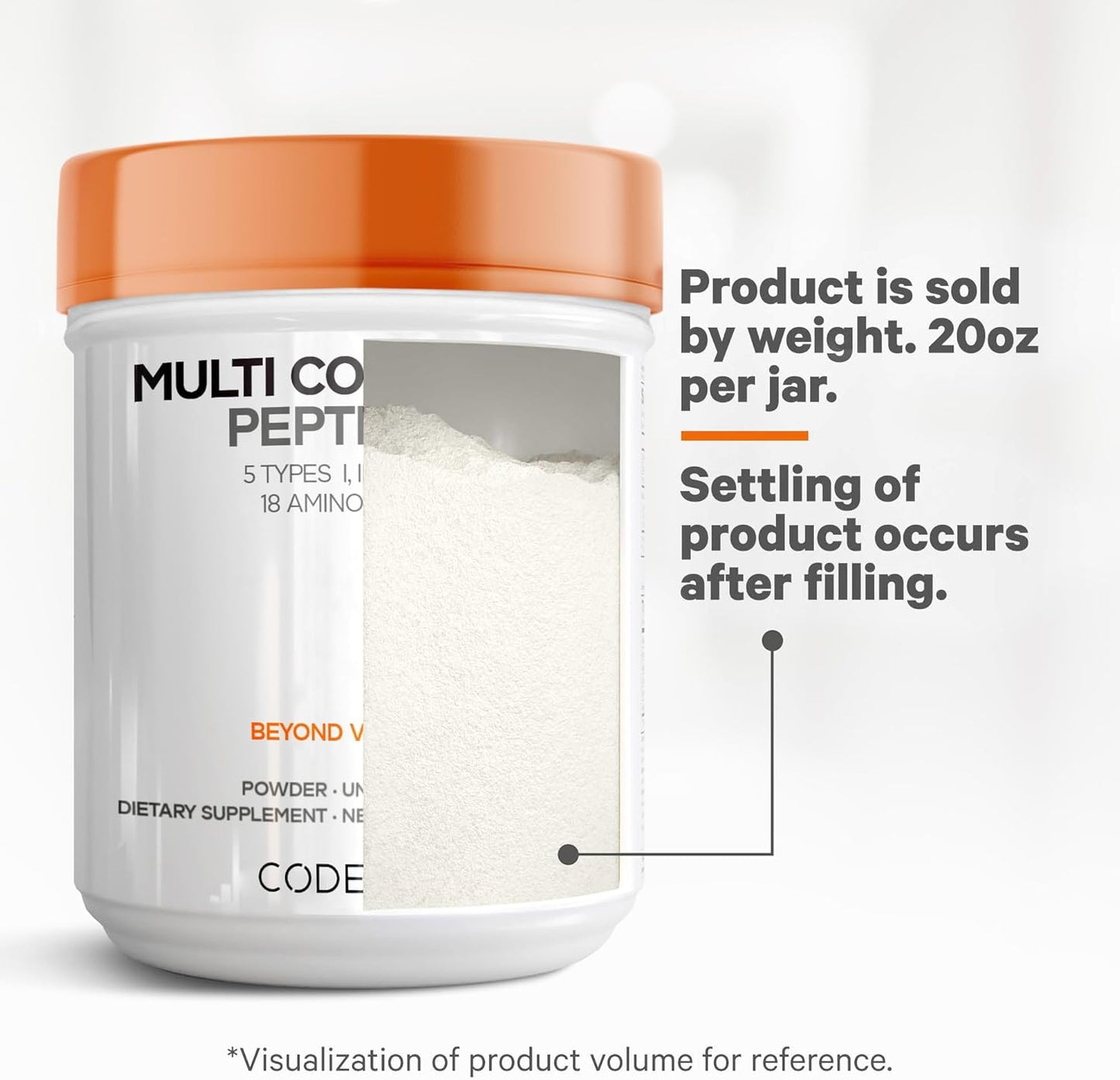 Codeage Hydrolyzed Multi Collagen Protein Powder Peptides - Unflavored