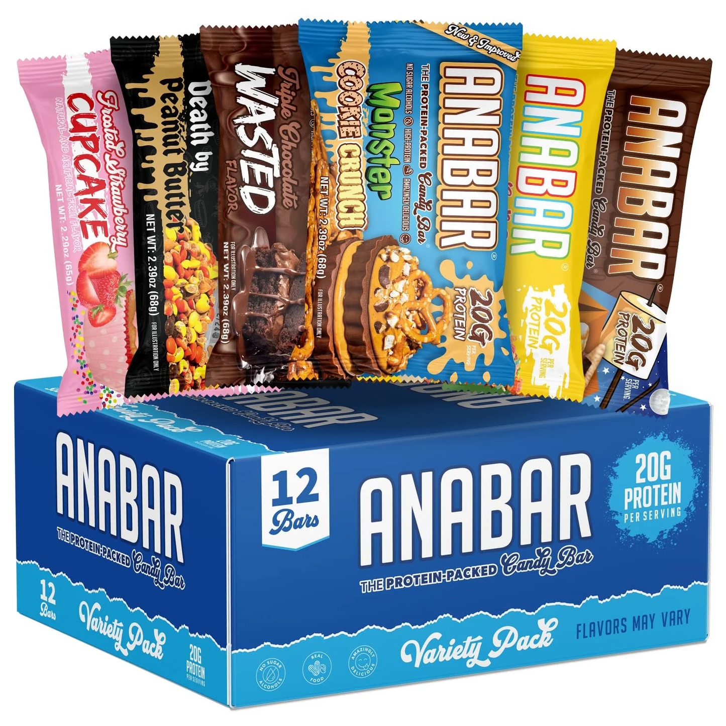 Anabar Protein-Packed Candy Bar - Variety