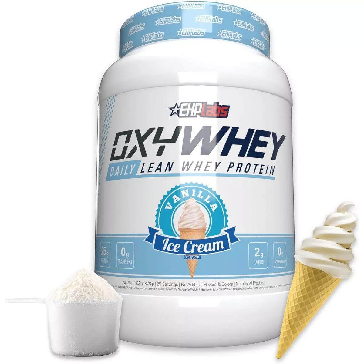 EHPLabs Oxywhey Whey Protein Isolate Powder - Vanilla Ice Cream