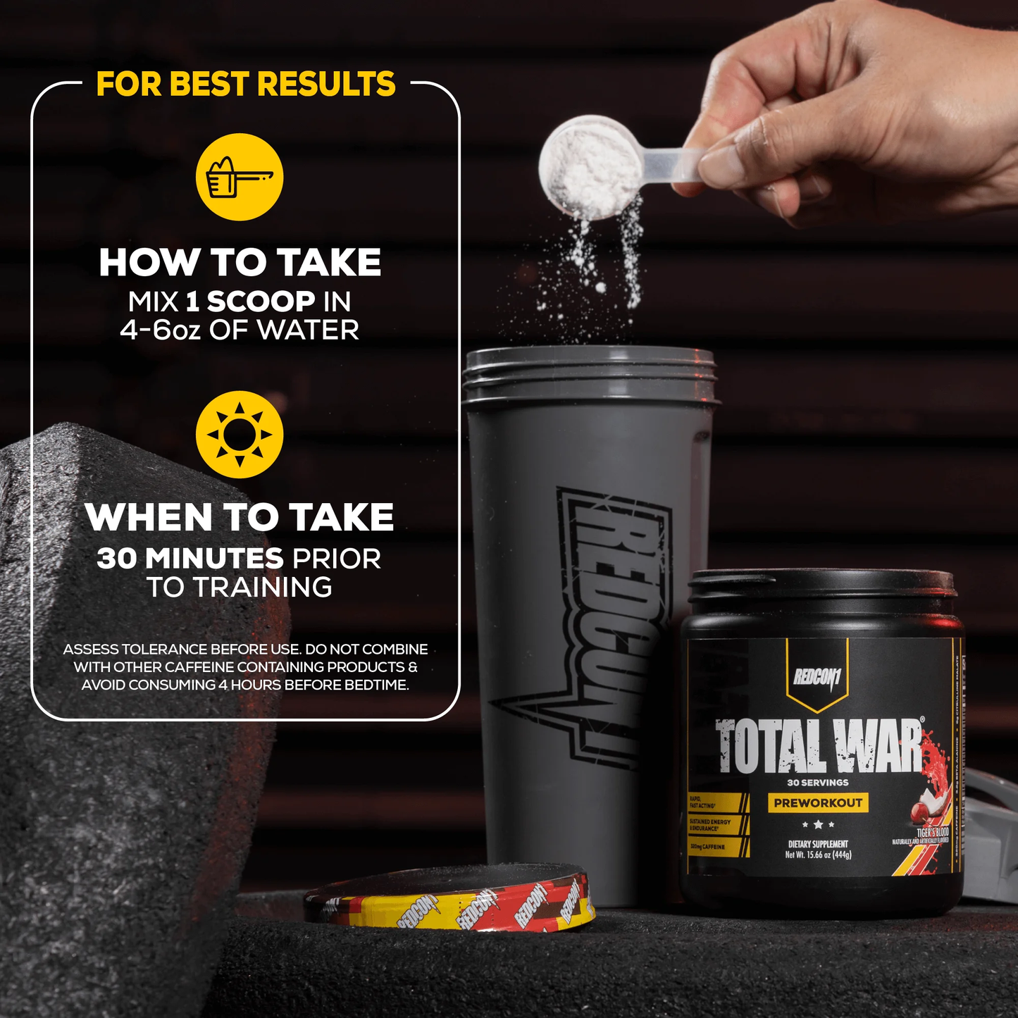 RedCon1 Total War Pre Workout Powder - Strawberry Kiwi