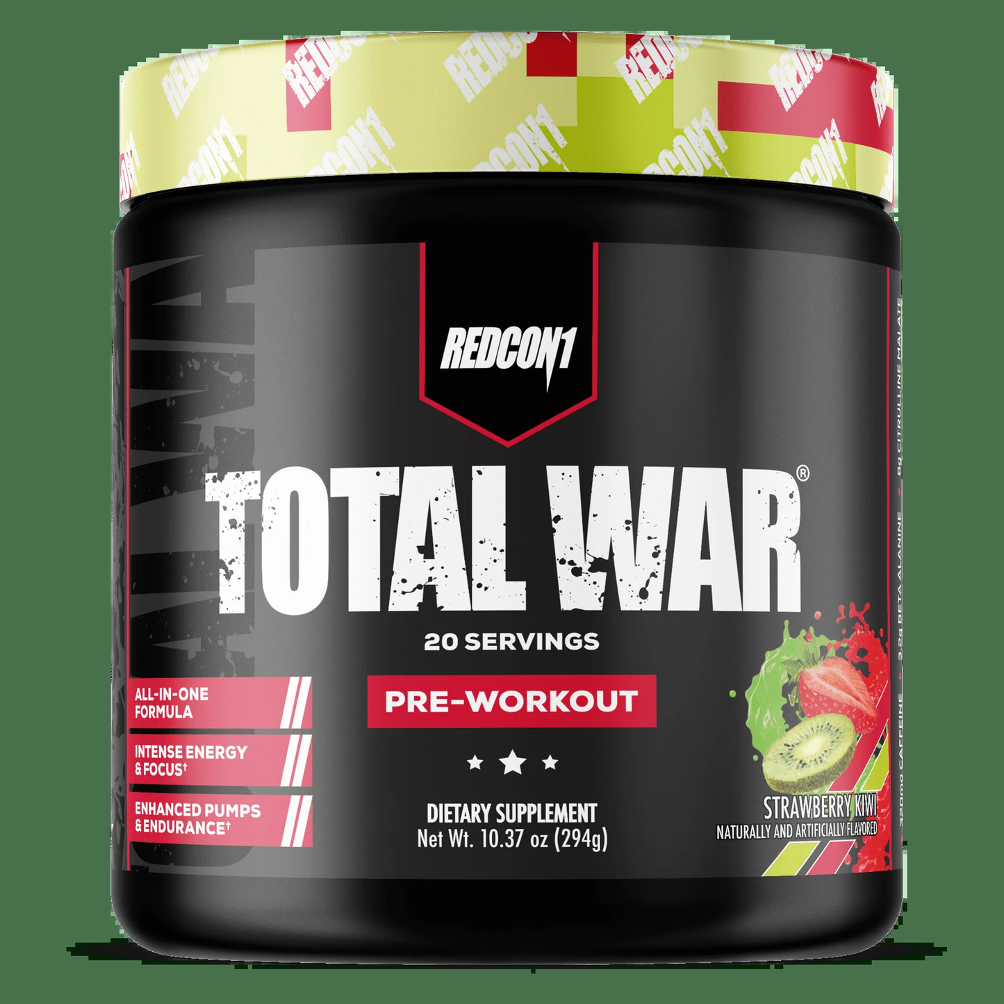 RedCon1 Total War Pre Workout Powder - Strawberry Kiwi