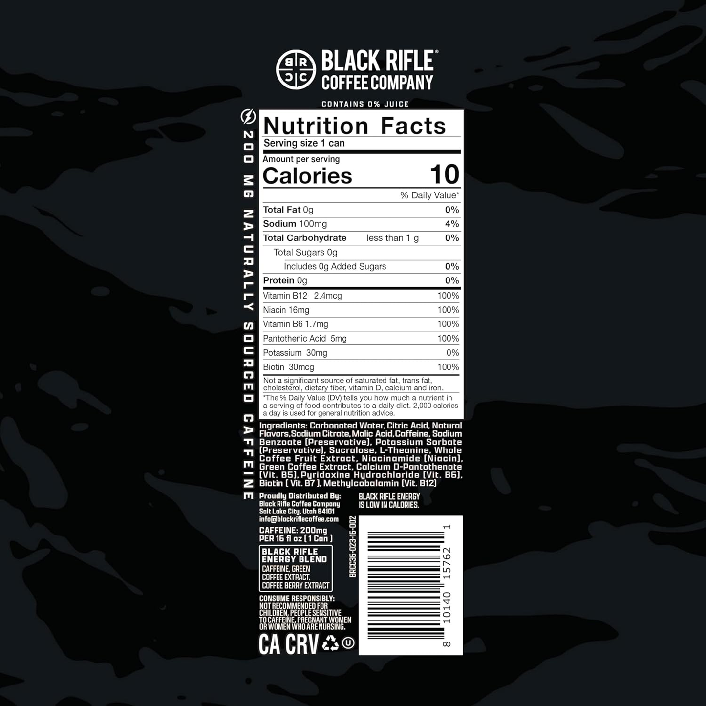 Black Rifle Energy Drinks - Wild Frost