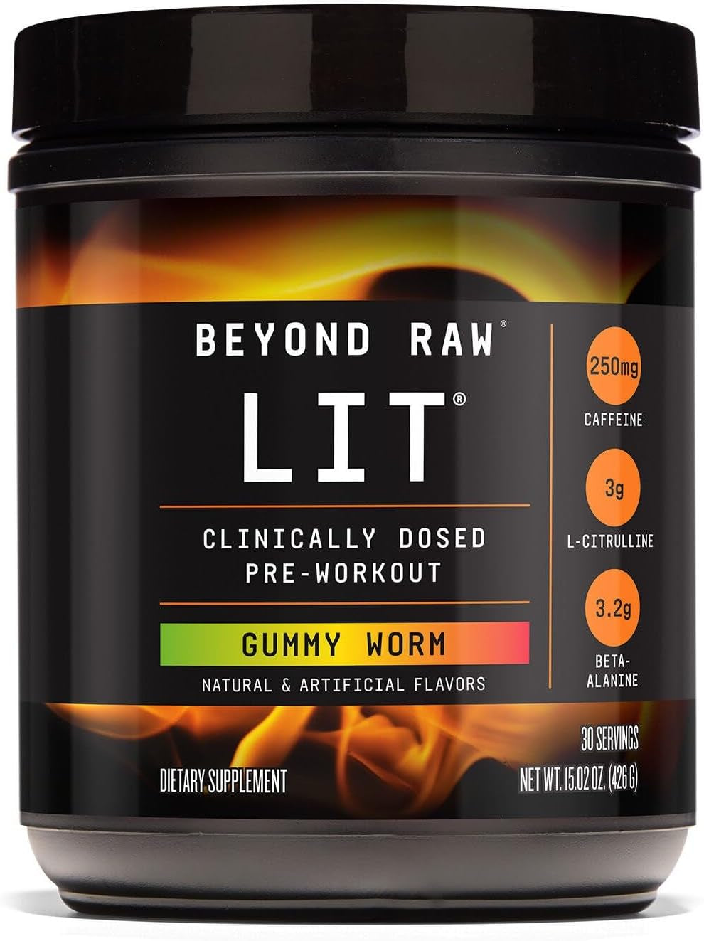 Beyond Raw® LIT Pre-Workout - Gummy Worm
