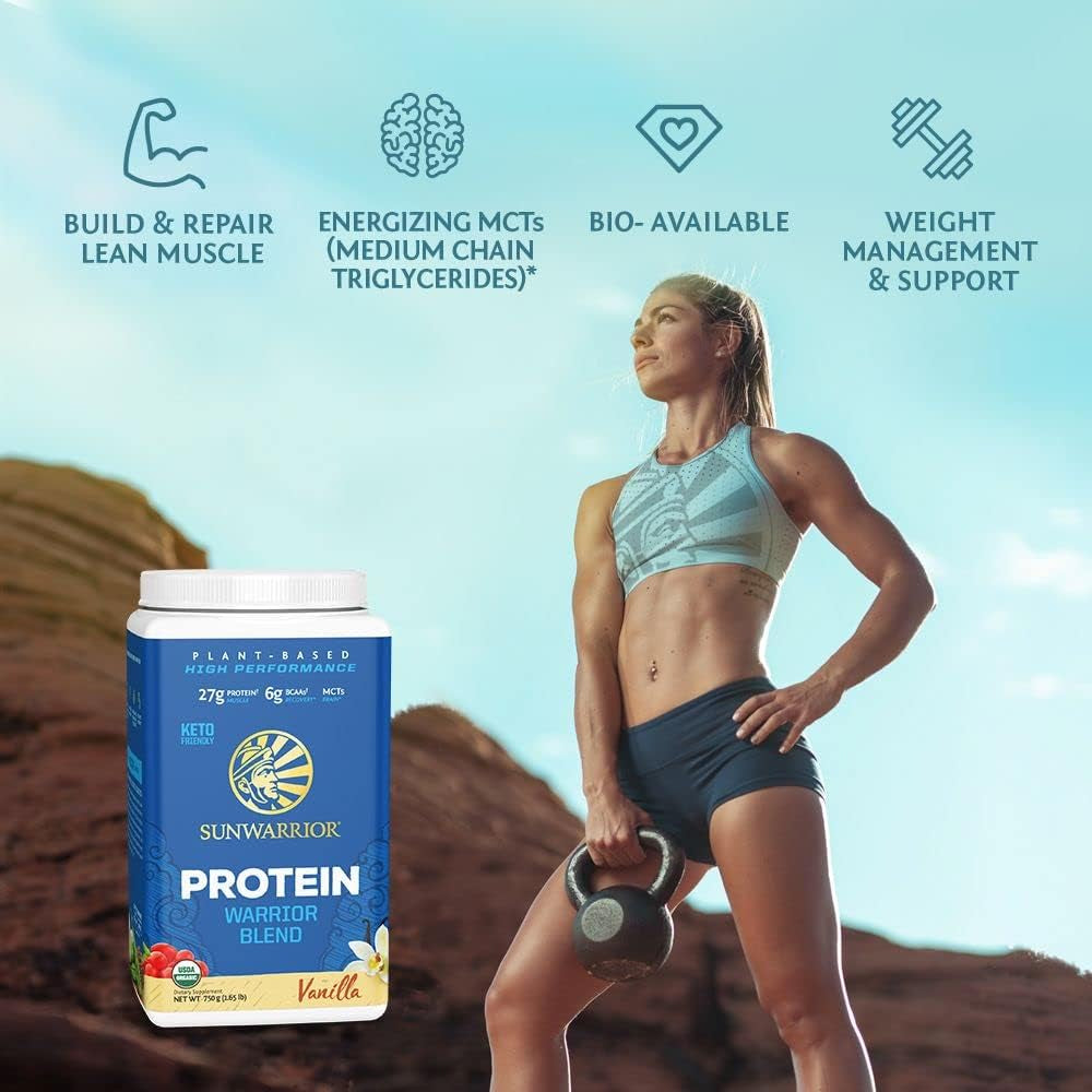 Sunwarrior Organic Plant Based Protein Powder - Vanilla