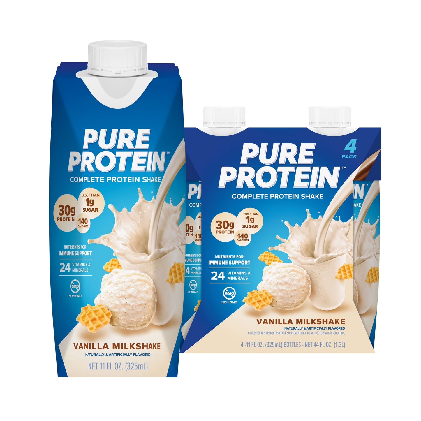 Pure Protein Shake - Vanilla Milkshake