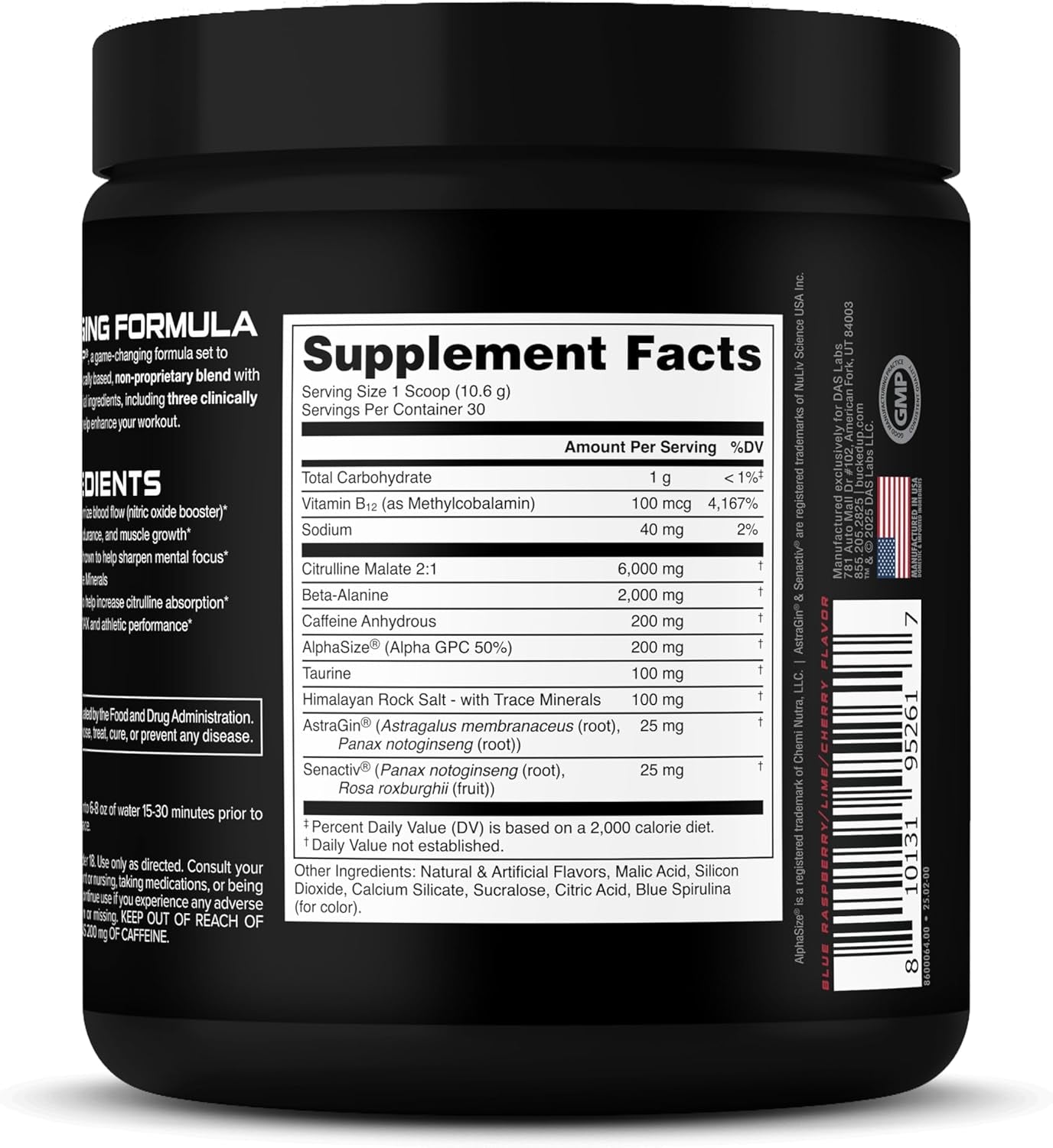 Bucked Up Woke AF Pre Workout - Freedom Pop