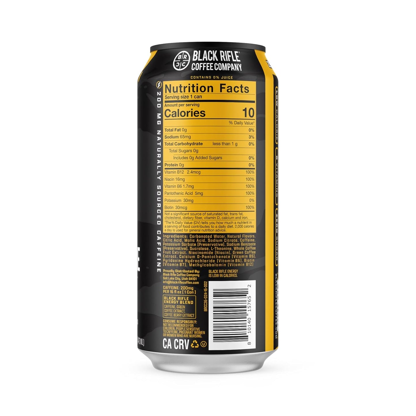 Project Mango Zero Sugar Energy Drink, 200Mg Caffeine, 16 Fl Oz Can (Pack of 12)