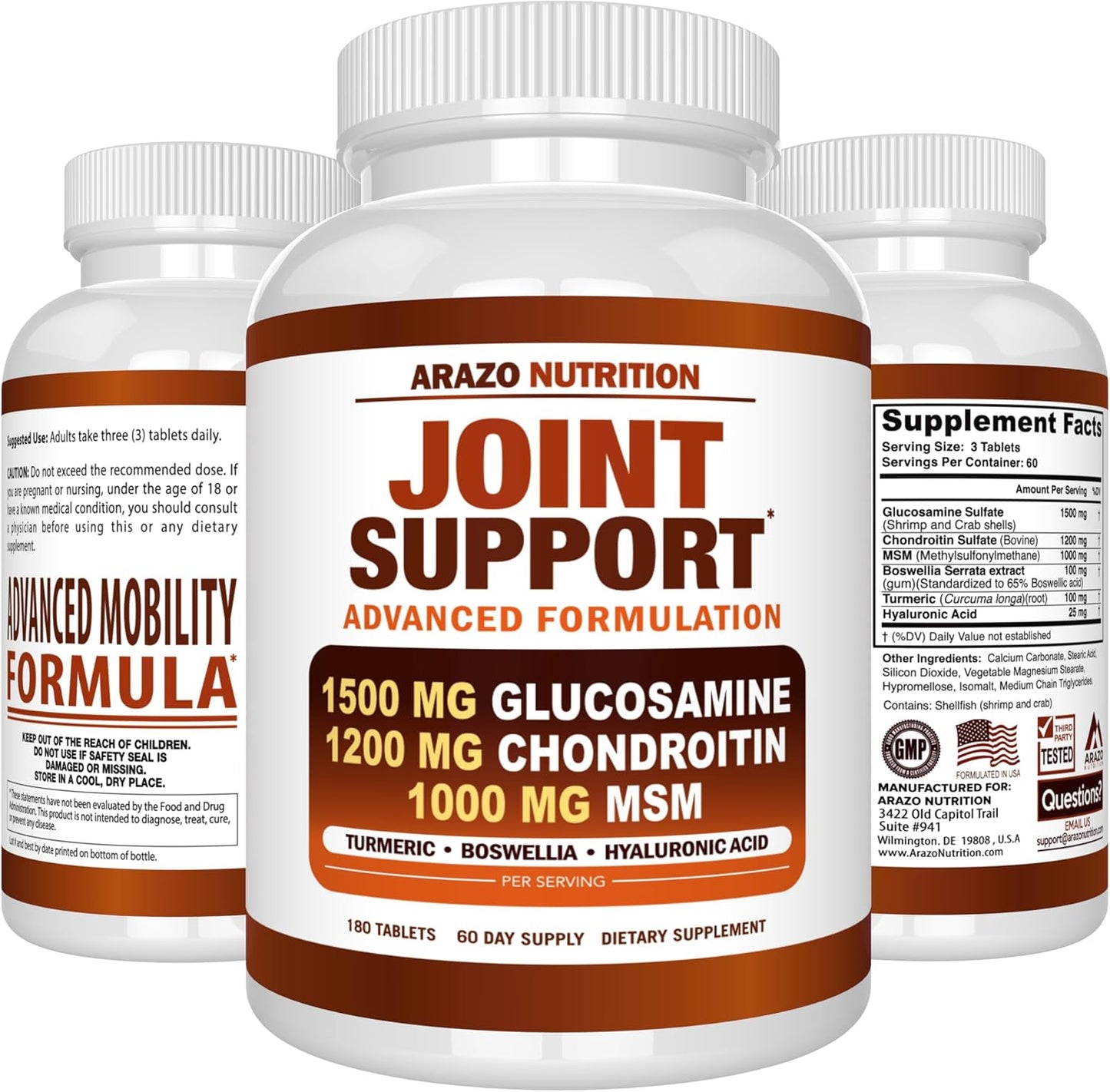 Arazo Nutrition Joint Support Tablets