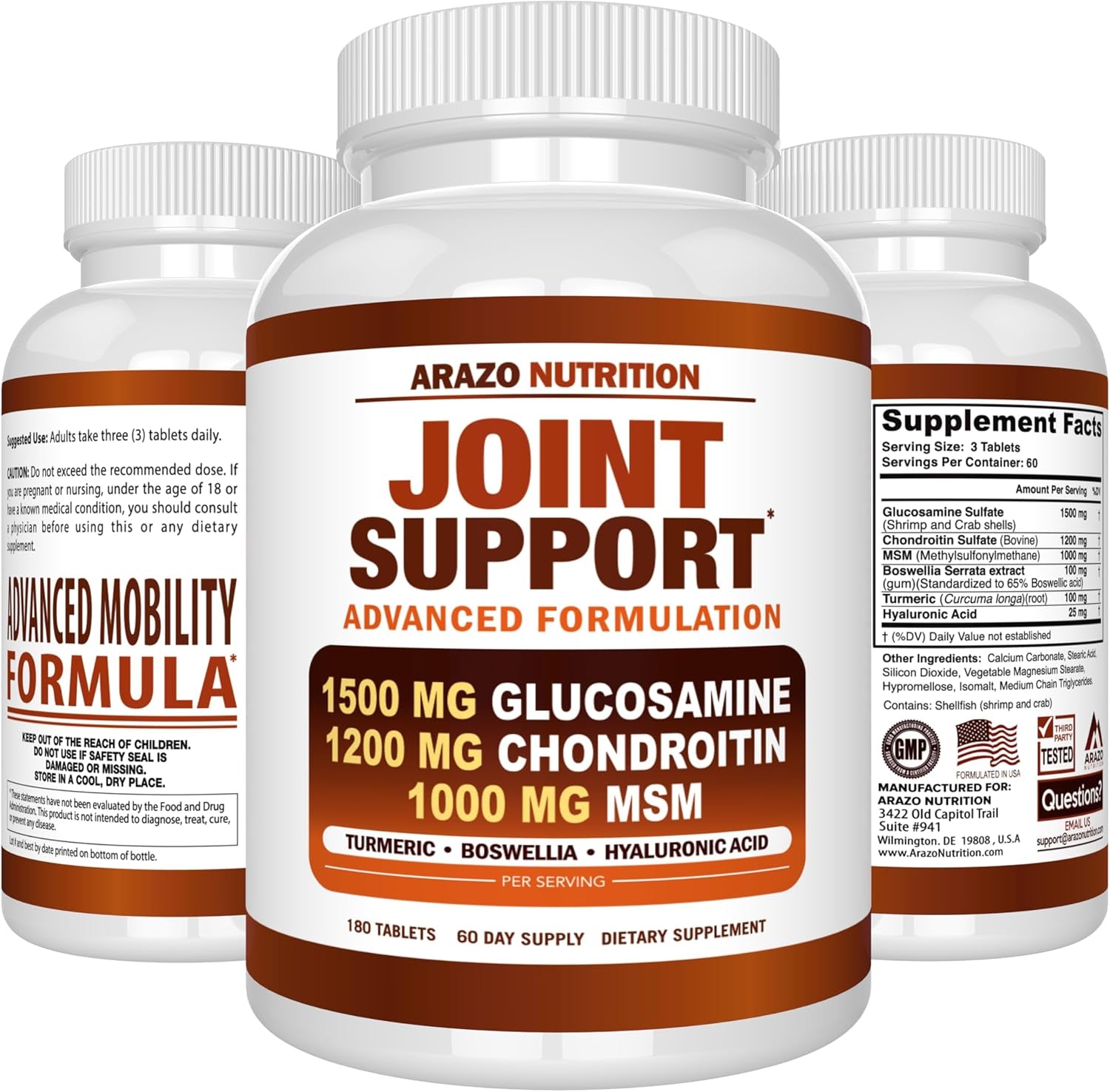 Arazo Nutrition Joint Support Tablets