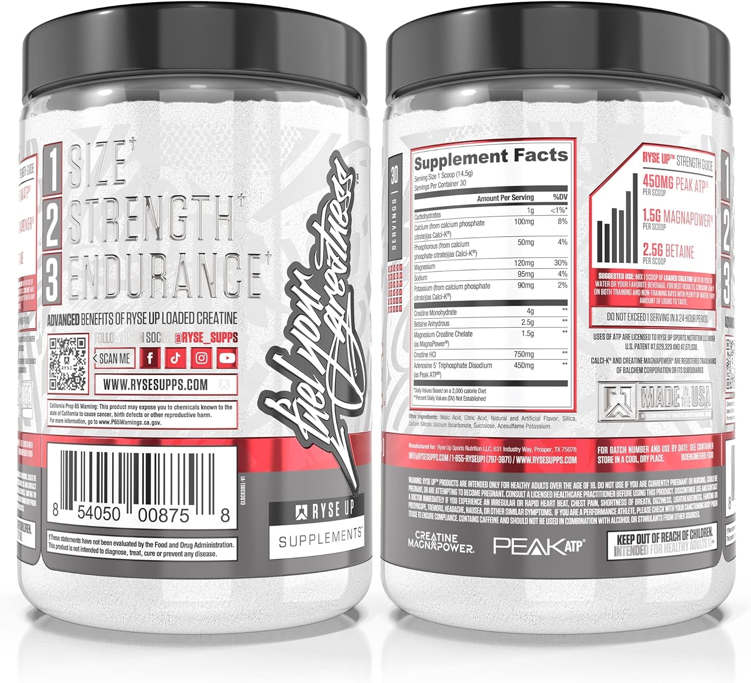 RYSE Loaded Creatine - Electric Lemonade