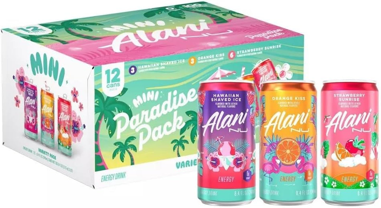 Alani Nu Mini Energy Drinks - Paradise Variety Pack