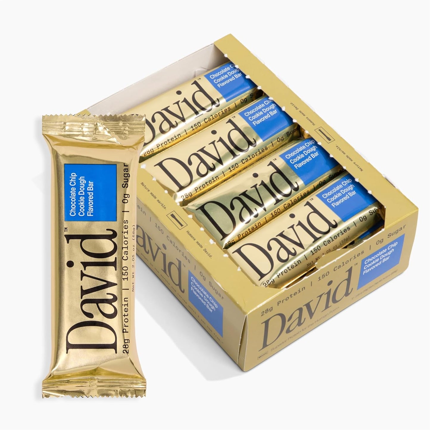 David Protein Bars - Chocolate Chip Cookie Dough