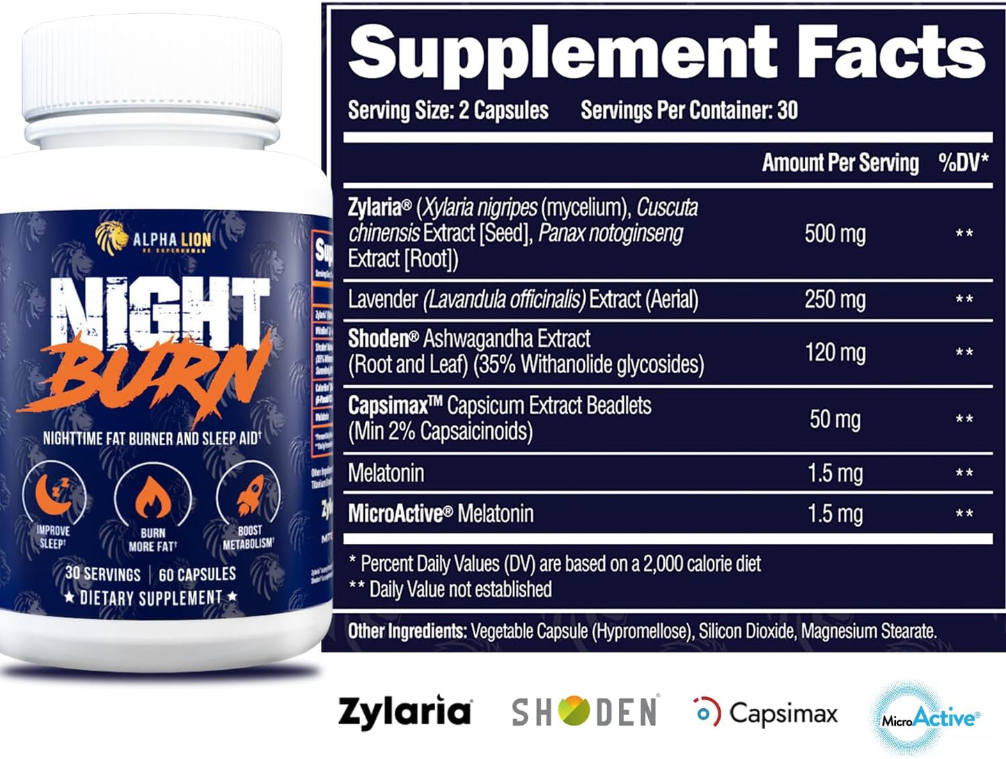 Alpha Lion Night Burn Metabolism Booster