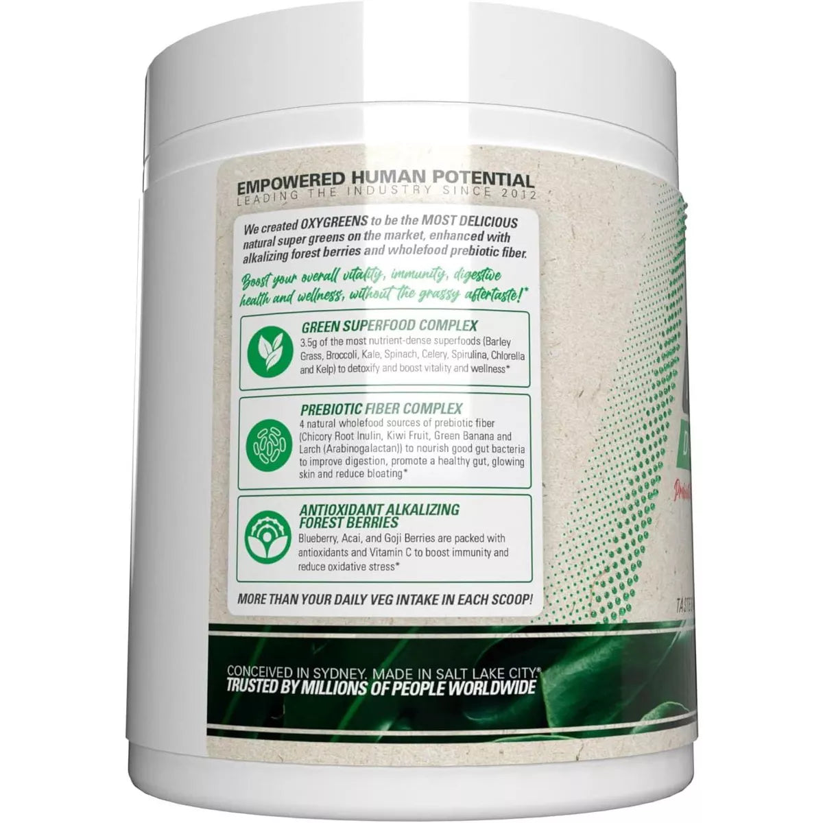 Ehplabs Oxygreens Super Greens Powder - Spirulina & Chlorella Superfood, Green Juice Powder & Greens Supplements, 30 Serves (Strawb. Margarita)
