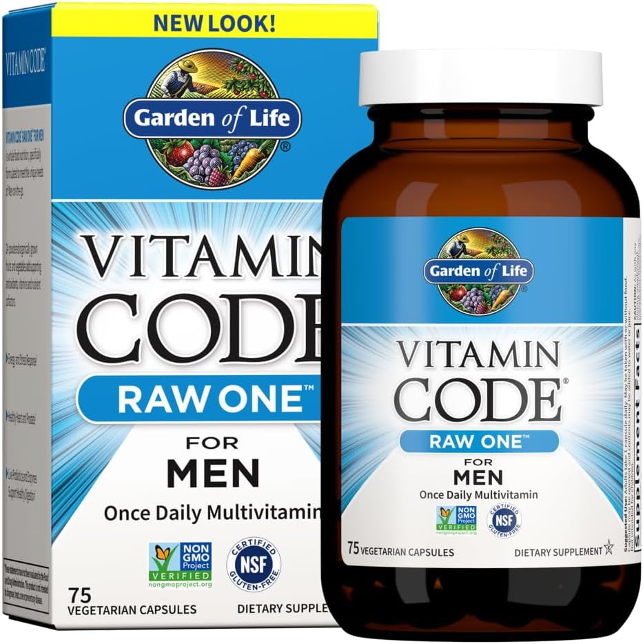 Garden of Life Vitamin Code Raw One Multivitamin for Men