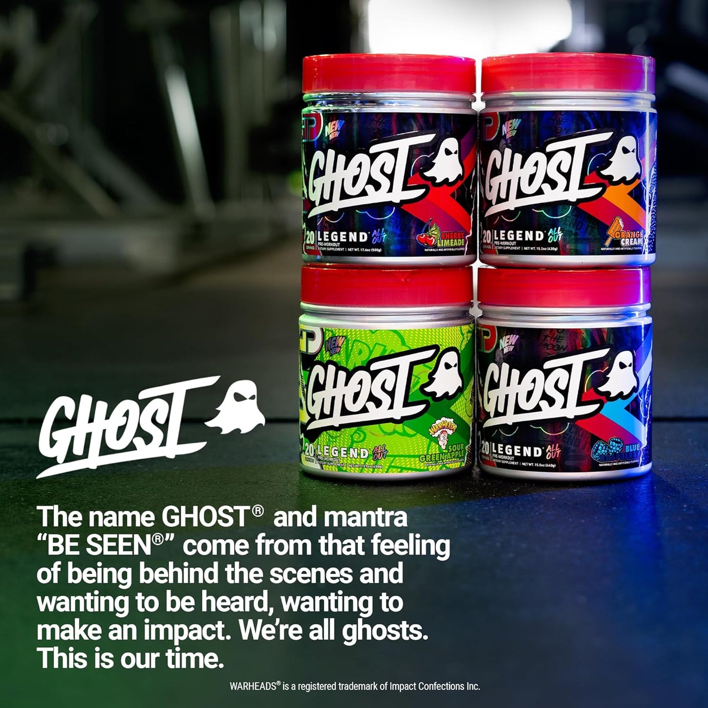 Ghost Legend All Out V2 Pre-Workout Powder - Blue Raspberry