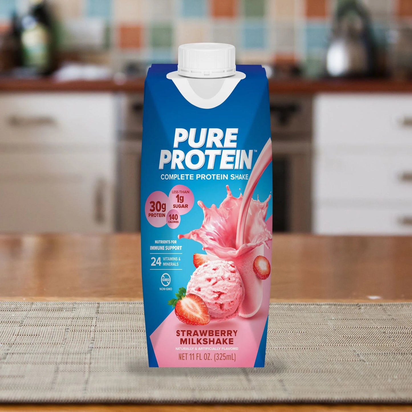 Pure Protein Complete Protein Shake - Strawberry Milkshake