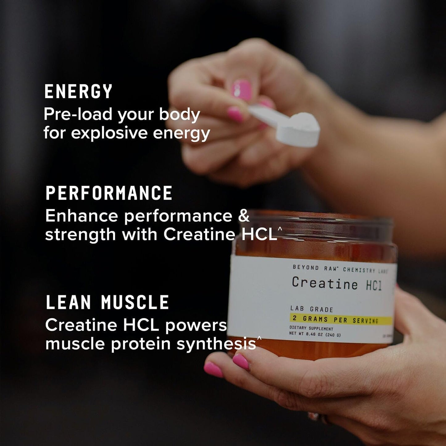 Beyond Raw Chemistry Labs Creatine HCL Powder