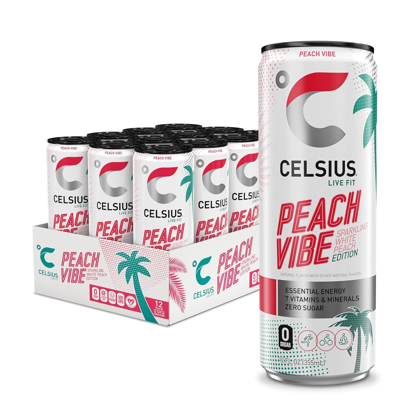 Celsius Energy Drinks - Sparkling Peach Vibe