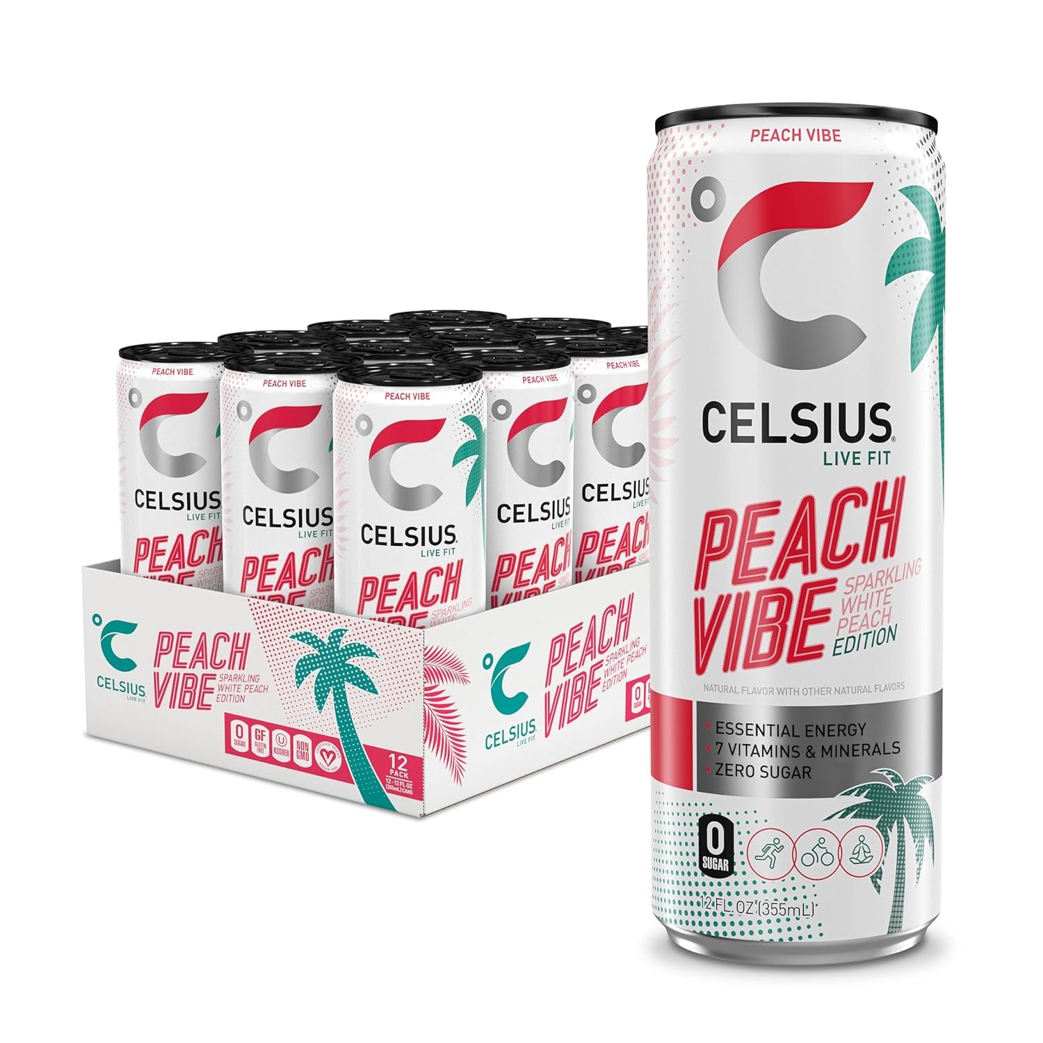 Celsius Energy Drinks - Sparkling Peach Vibe