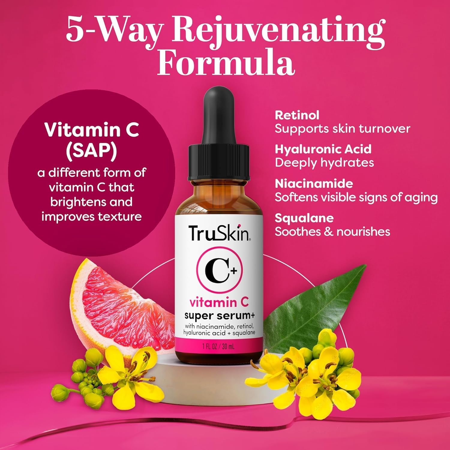 Super C Duo with Vitamin C plus Super Serum for Face, 1 Fl Oz & Vitamin C Brightening Moisturizer, 2 Fl Oz – anti Aging Skin Care Gift Set for Hydrated, Smooth & Firmer-Looking Skin