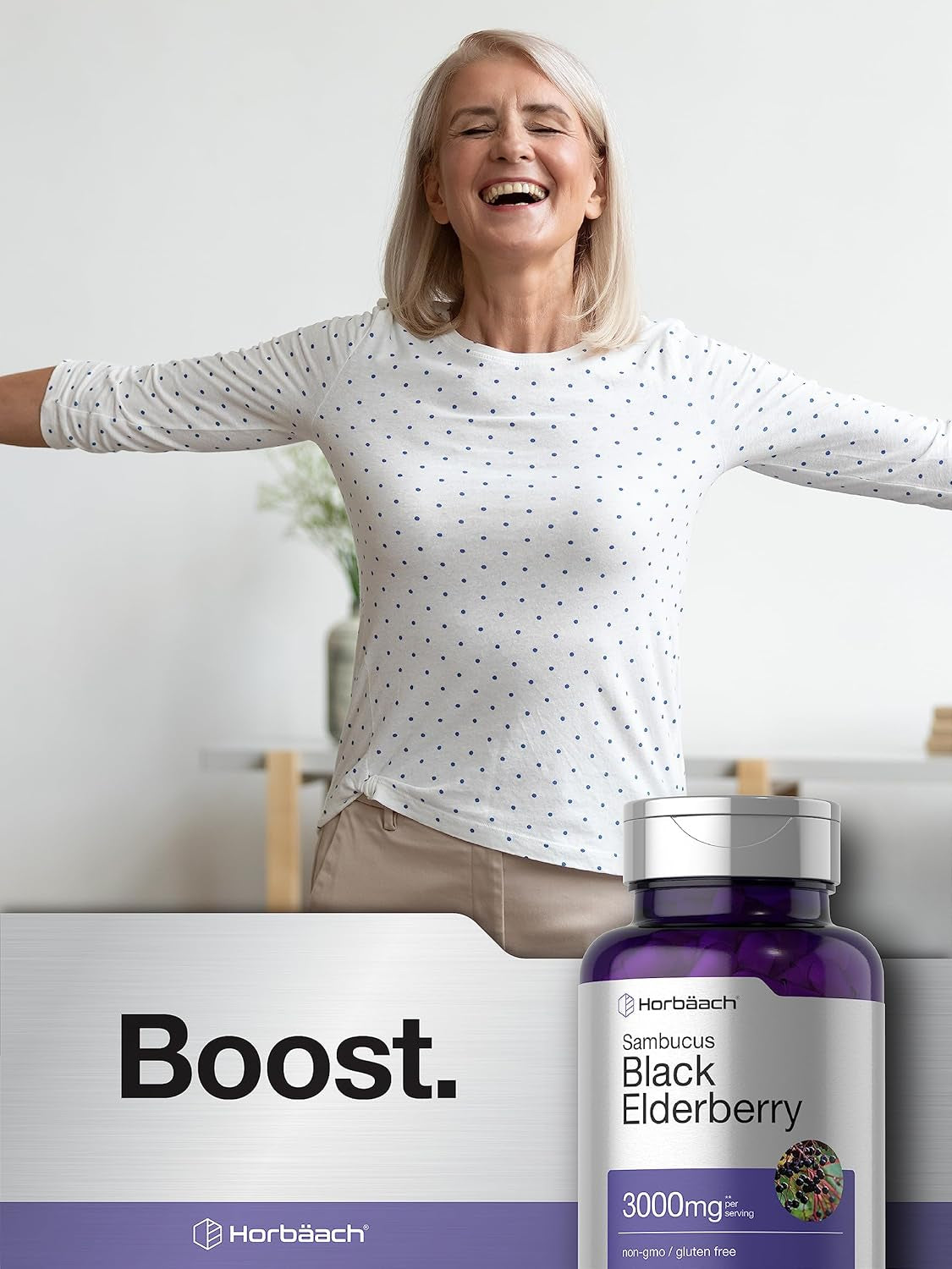 Black Elderberry | 3000Mg Capsules | 180 Count | Non-Gmo, Gluten Free | Sambucus Extract Supplement