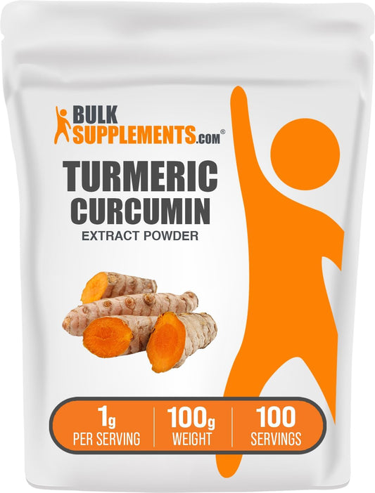 .Com Turmeric Extract Powder - from Turmeric Root, Curcumin Supplements, Turmeric Curcumin Powder - Gluten Free, 1G per Serving, 100G (3.5 Oz) (Pack of 1)