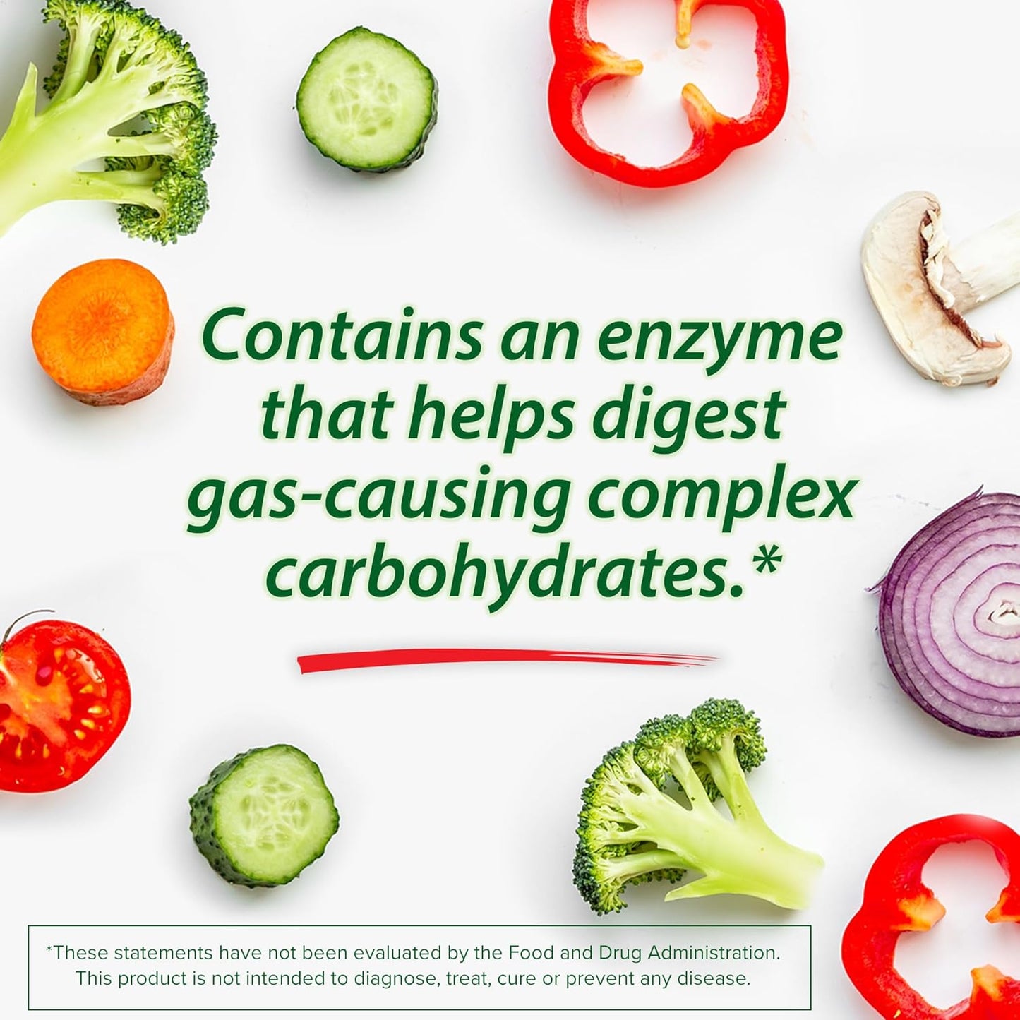 Digestive Enzyme, Preventive Gas Relief for Adults, Helps Prevent Gas & Bloating, 150 Tablets