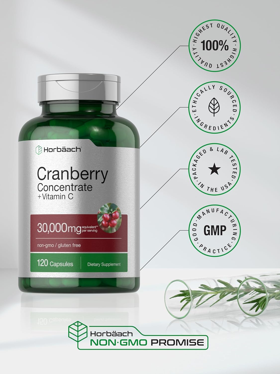 Horbaach Cranberry Concentrate Extract Pills