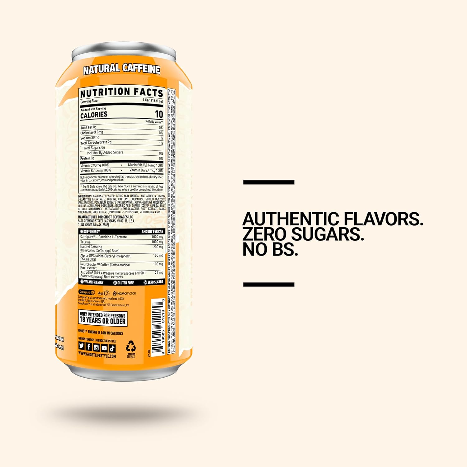 Ghost Energy Drinks - Orange Cream