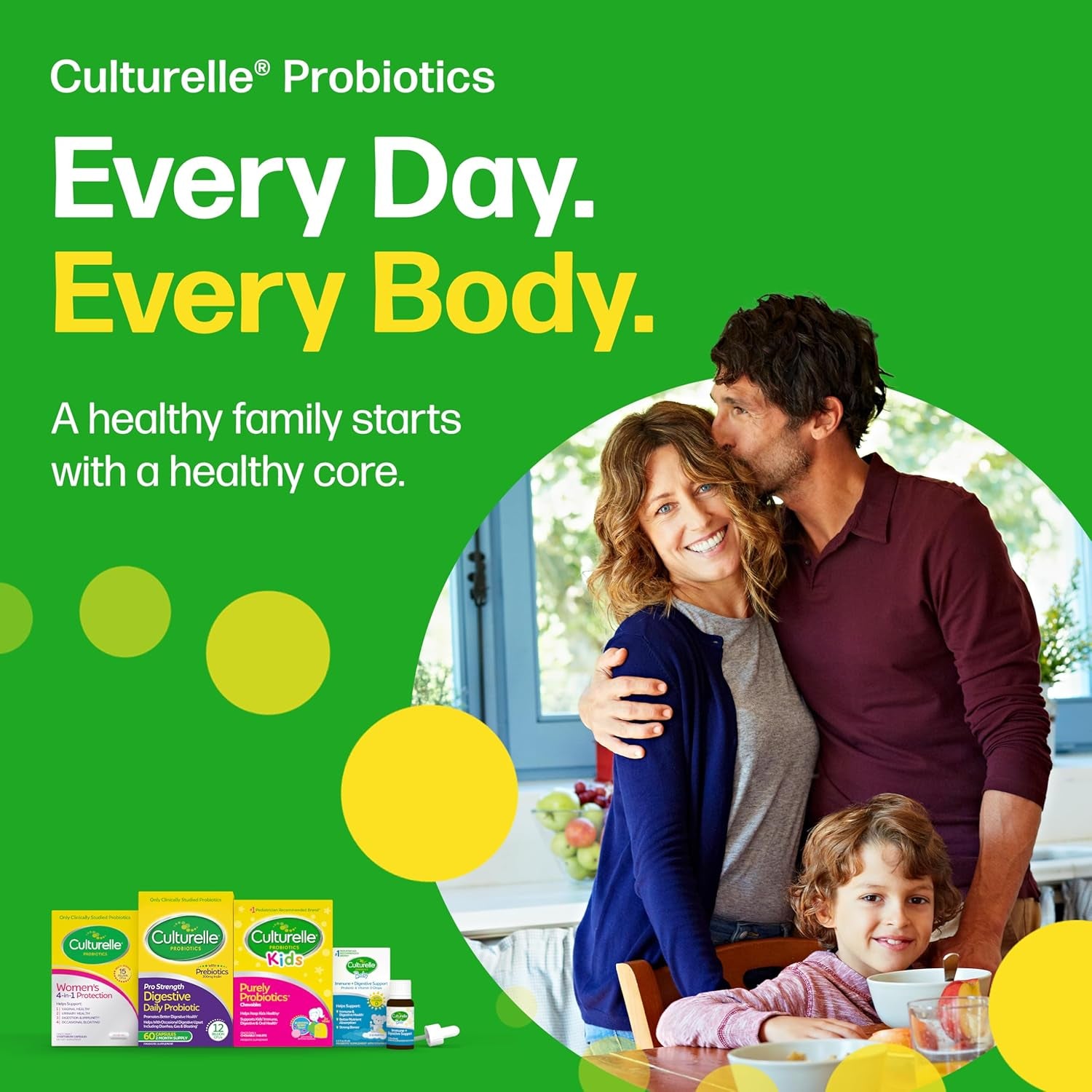 Pro Strength Daily Probiotics for Digestive Health (2 Month Supply) with Prebiotics for Women & Men, Supports Occasional Diarrhea, Gas & Bloating, Gluten & Soy Free, 60 Count