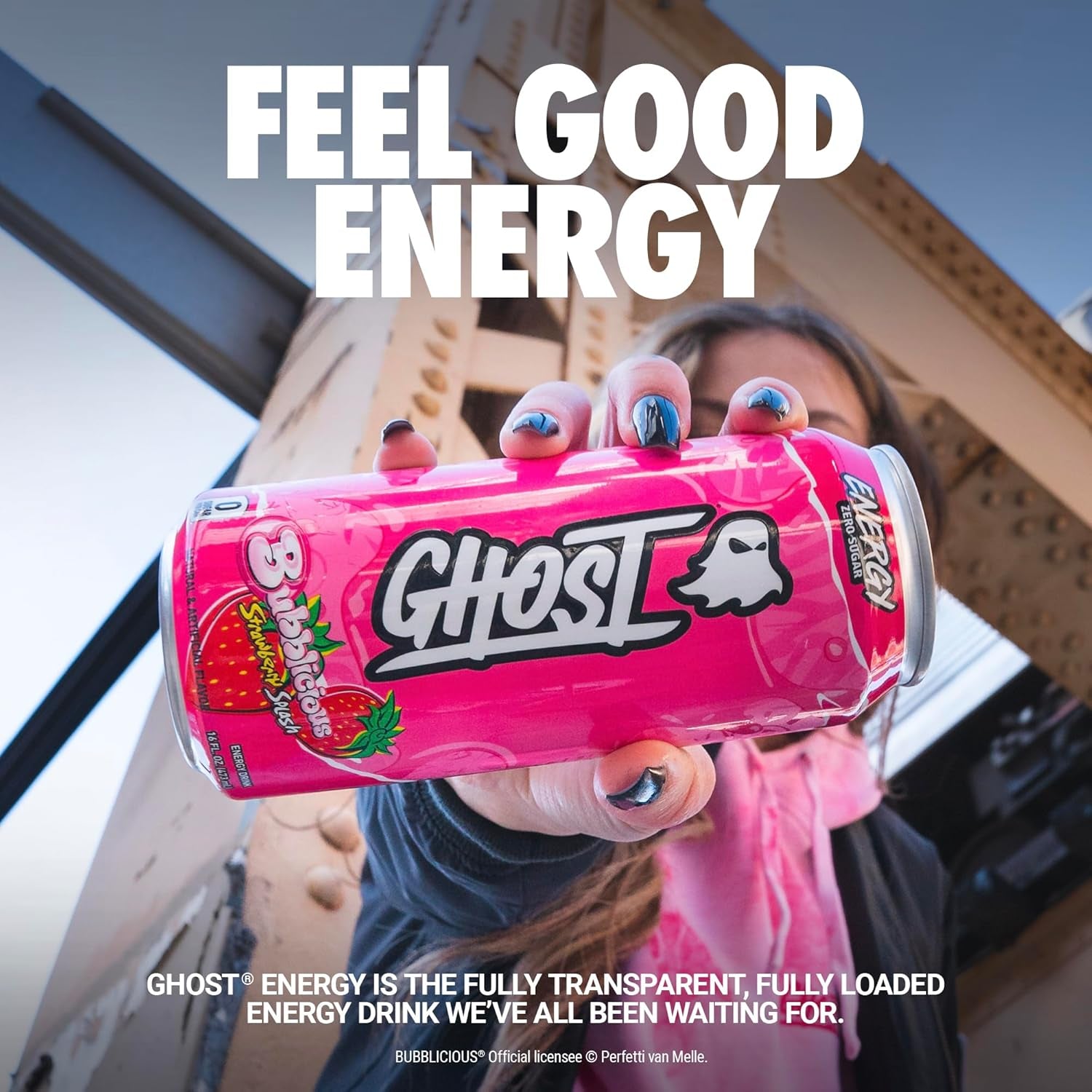 Ghost Energy Drinks - Bubblicious Strawberry Splash