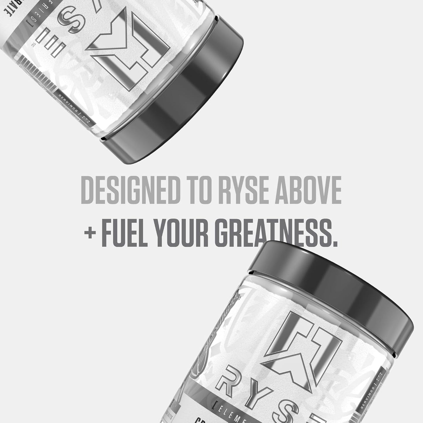 RYSE Creatine Monohydrate Powder - Unflavored - Supports Men & Women Lean Muscle Growth, Strength, Power, and Endurance - Helps Reduce Fatigue and Improve Workout Recovery - 60 Servings