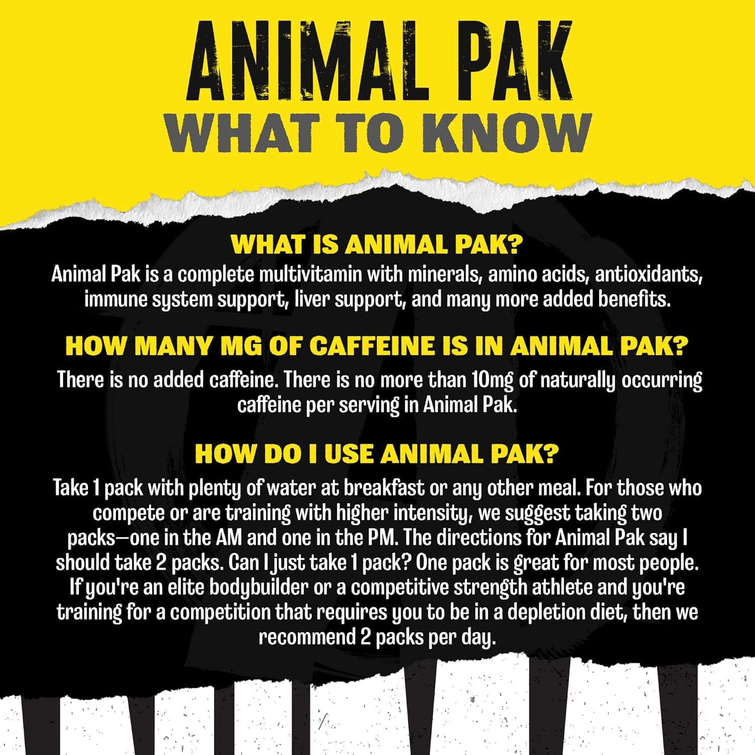 Animal Pak Multivitamin for Men & Women
